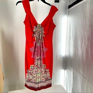 New York & Company Boho Design Pullover Dress